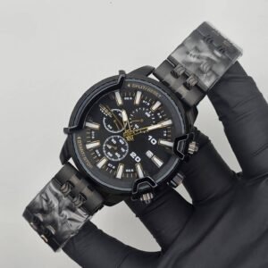 Men’s Stylish Black Chronograph Wrist Watch