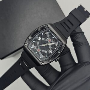X Gear Modern Edge Black Square Watch
