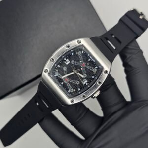 X Gear Modern Edge Silver Black Square Watch