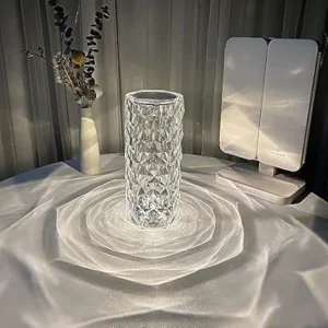 Crystal Lamp Color Changing Touch Lamp USB Romantic Rose Diamond Table Lamps for Bedroom