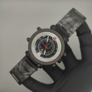 Luxury Heavy Weight Watch | Unique Design | Date Just Feature for Men ( Black )