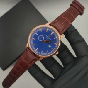 Vacheron Constantin Traditionelle Semi-Auto Watch (Blue With Brown)
