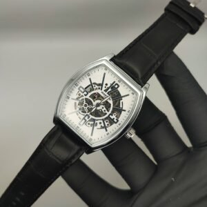 Luxury Black White Dial Martyn Skeleton Automatic Watch